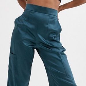 Super Sale 3/30$ 🎉Asos teal satin joggers
